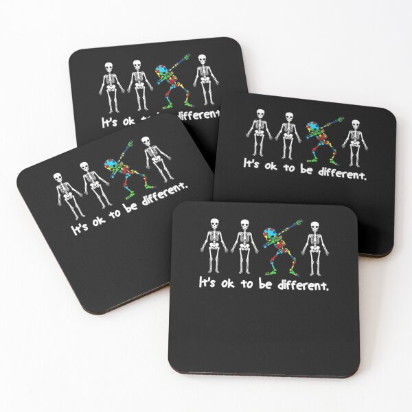 Item preview, It's Ok To Be Different Dabbing Skeleton Autism Halloween designed and sold by loat904.