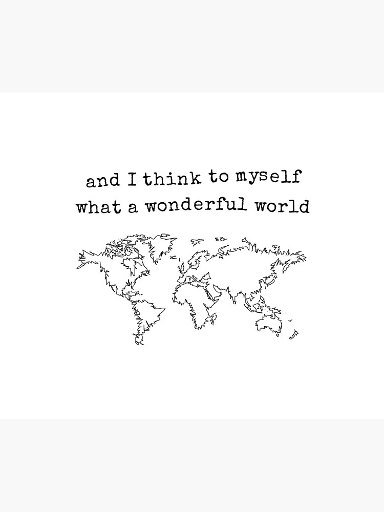 Thumbnail 6 of 6, Throw Blanket, Wonderful World designed and sold by IvonaVargek.