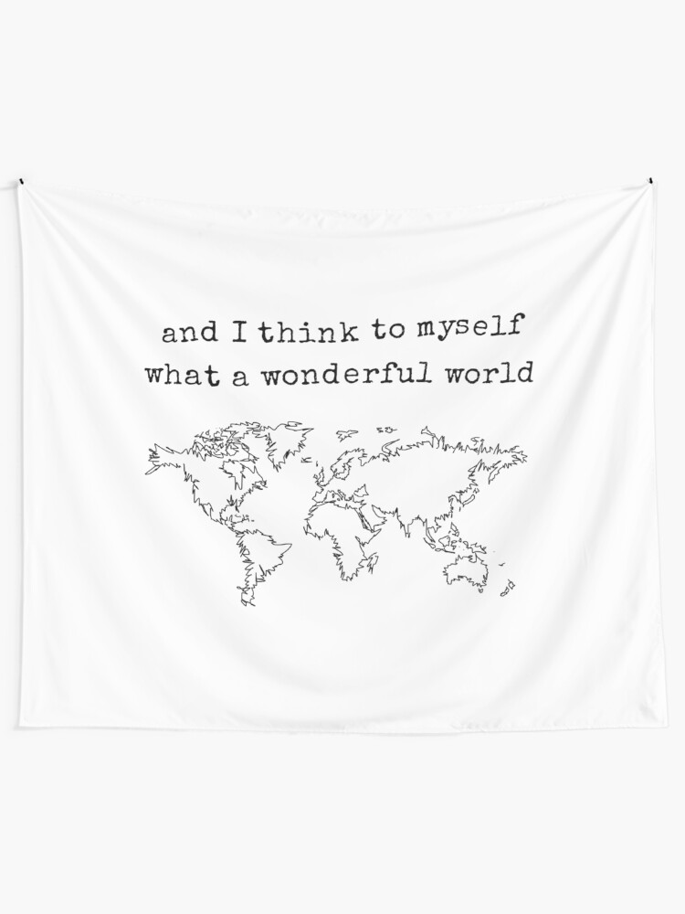Alternate view of Wonderful World Tapestry