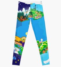 Paper Mario World Mashup Poster Leggings