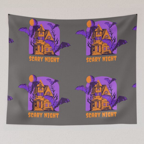 Item preview, Scary Night-Spooky Halloween Pumpkin Night-Funny Scary Halloween designed and sold by Red-ElYoubi.