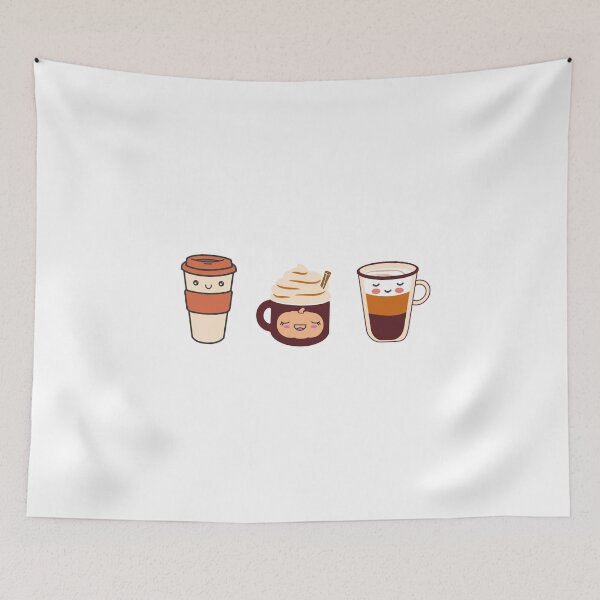 Item preview, Pumpkin Spice Kawaii Drink / Cute Fall Love Coffee Drinks design designed and sold by CreatedByHeidi.