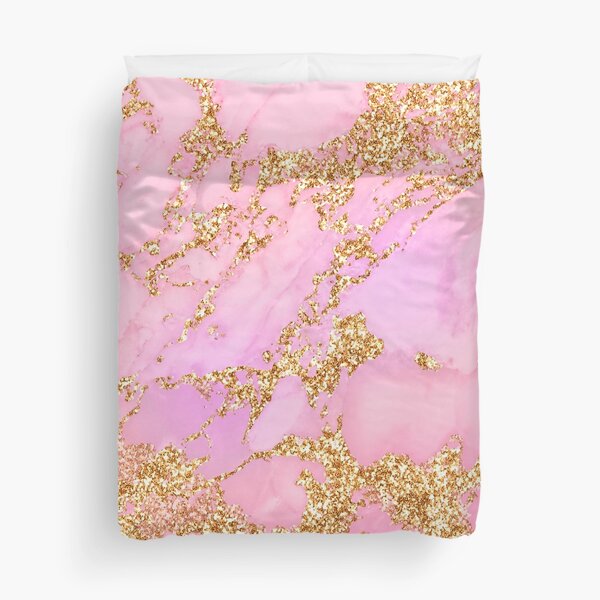 Item preview, Pink "Princess" Faux Marble With Gold-Colored Veins designed and sold by DEC02.