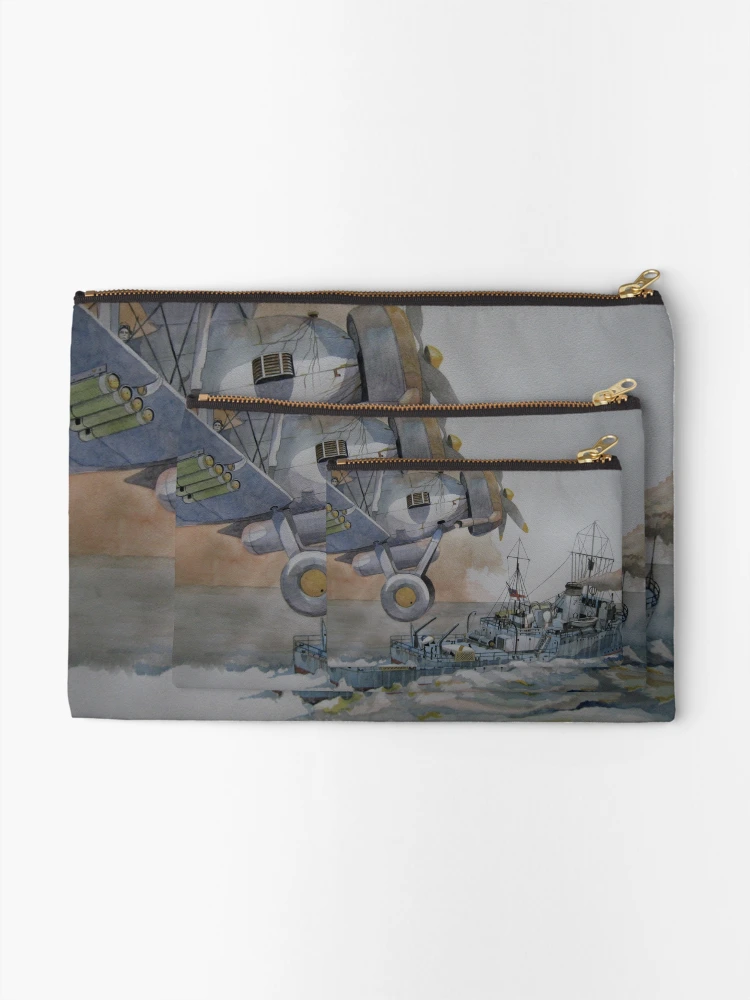 Thumbnail 2 of 4, Zipper Pouch, HMS Rye designed and sold by Ray-d.