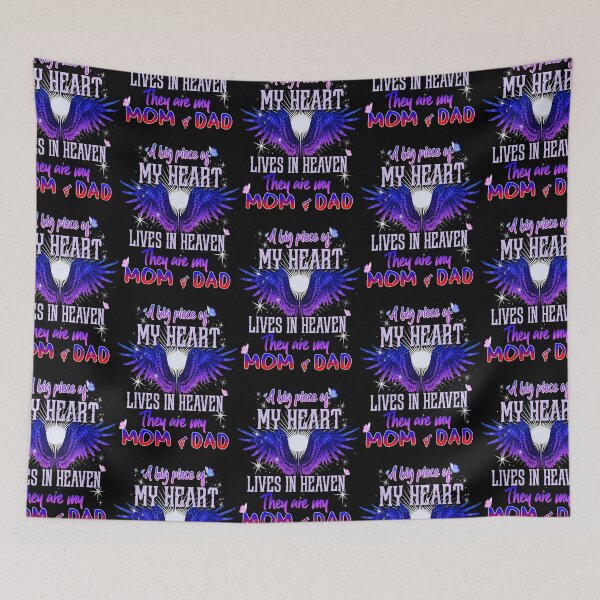 Item preview, A big piece of my heart lives in heaven they are my Mom & Dad  designed and sold by EvelettKus.