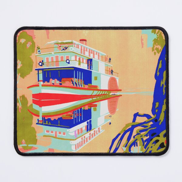 Item preview, Murray River Cruise - Vintage Travel Poster - Lithograph designed and sold by karwilberevivalcollection.