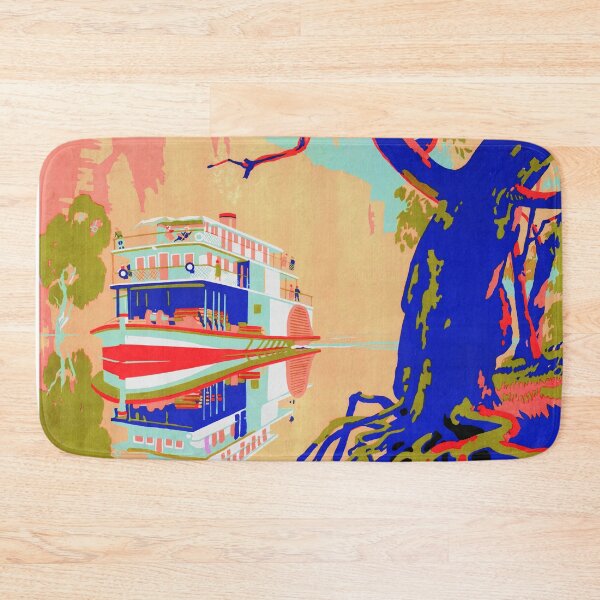 Item preview, Murray River Cruise - Vintage Travel Poster - Lithograph designed and sold by karwilberevivalcollection.