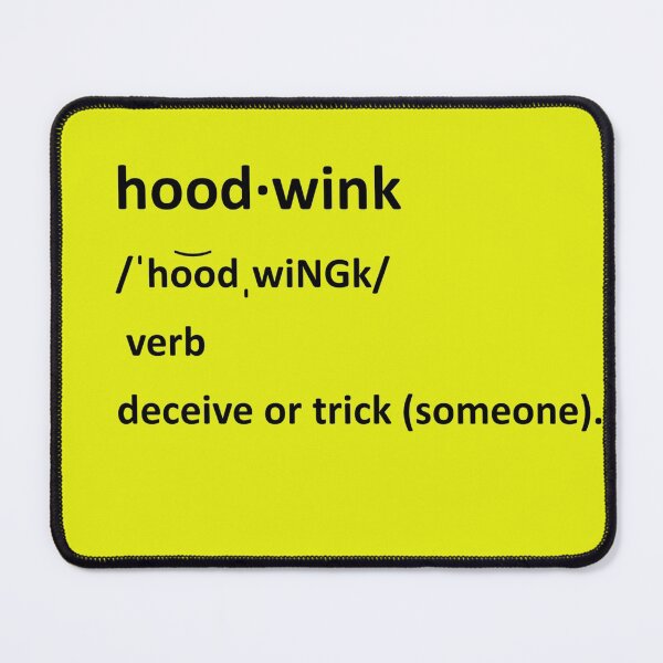 Item preview, Hoodwink Definition Black Letters designed and sold by AliCatOriginals.