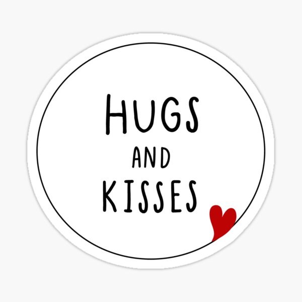 Hugs And Kisses Sticker For Sale By Os97 Redbubble