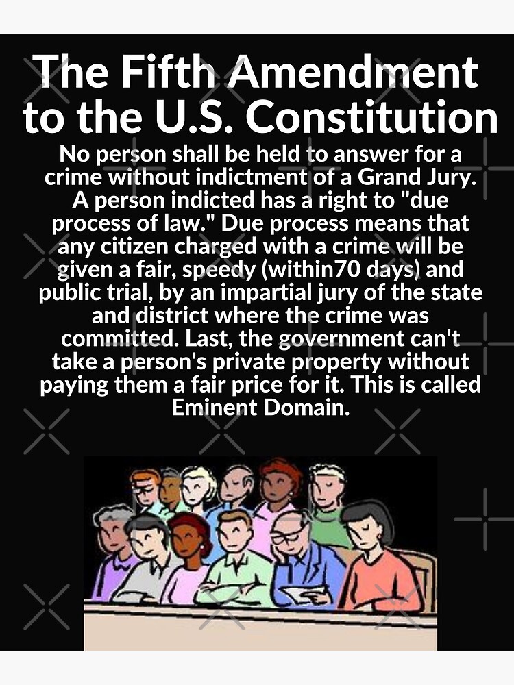 "The 5th Amendment To The U.S.Constitution (SE Version)" Poster For ...