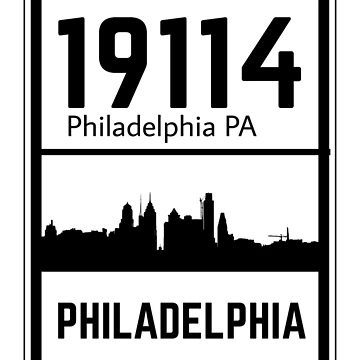 Artwork thumbnail, Philadelphia Zip Code 19114 by Rajadrone