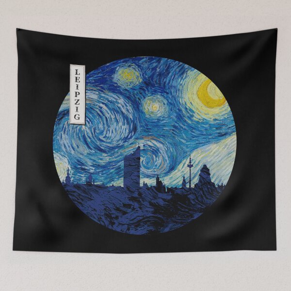 Item preview, Leipzig Starry Night Van Gogh Circle designed and sold by DFerraz.