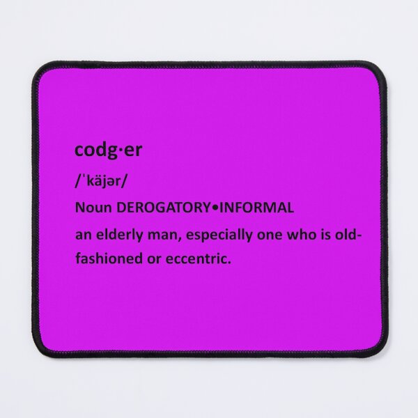 Item preview, Codger Definition Black Letters designed and sold by AliCatOriginals.