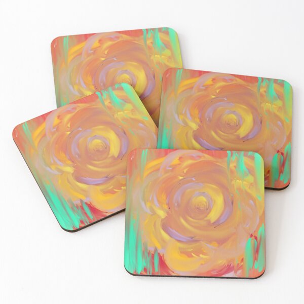 Item preview, Yellow Rose Abstract Painting designed and sold by MarckRivers.