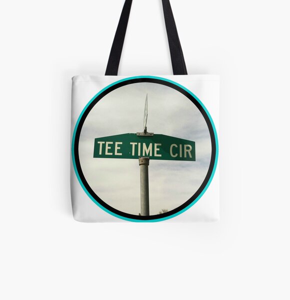 Tee Time Circle All Over Print Tote Bag