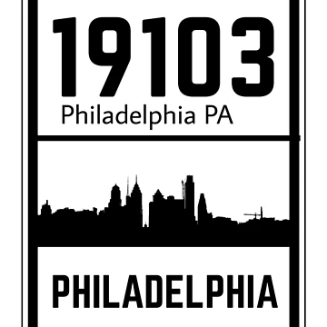 Artwork thumbnail, Philadelphia Zip Code 19103 by Rajadrone