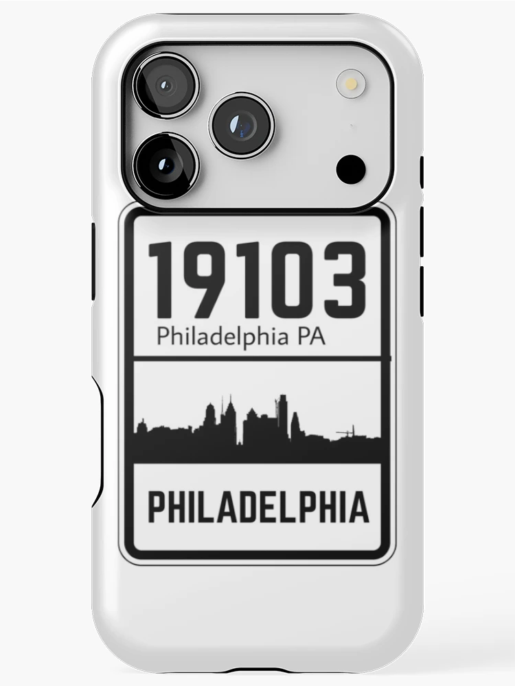 Thumbnail 1 of 4, iPhone Case, Philadelphia Zip Code 19103 designed and sold by Rajadrone.