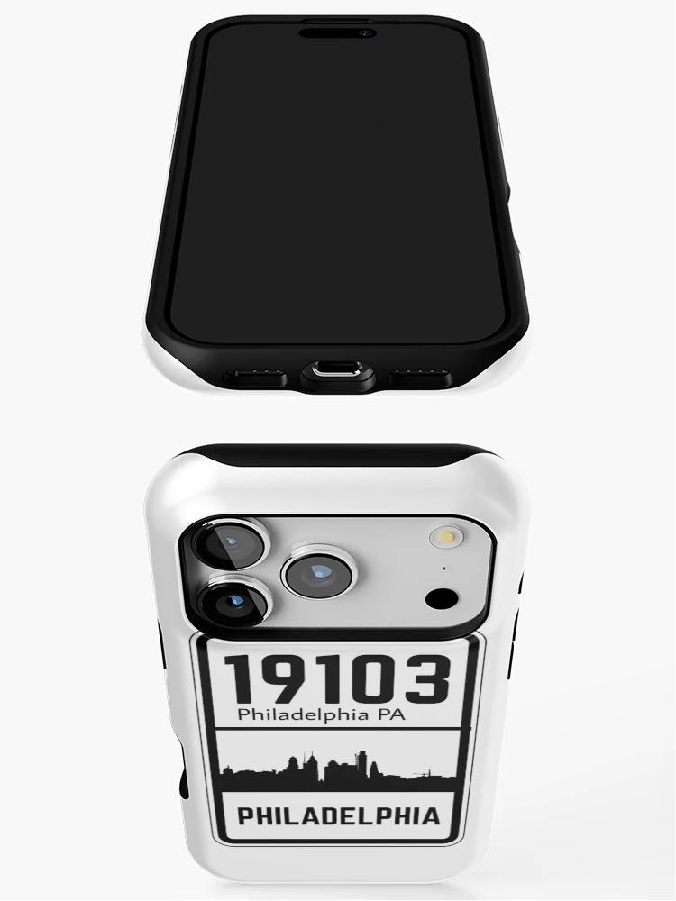 Thumbnail 3 of 4, iPhone Case, Philadelphia Zip Code 19103 designed and sold by Rajadrone.
