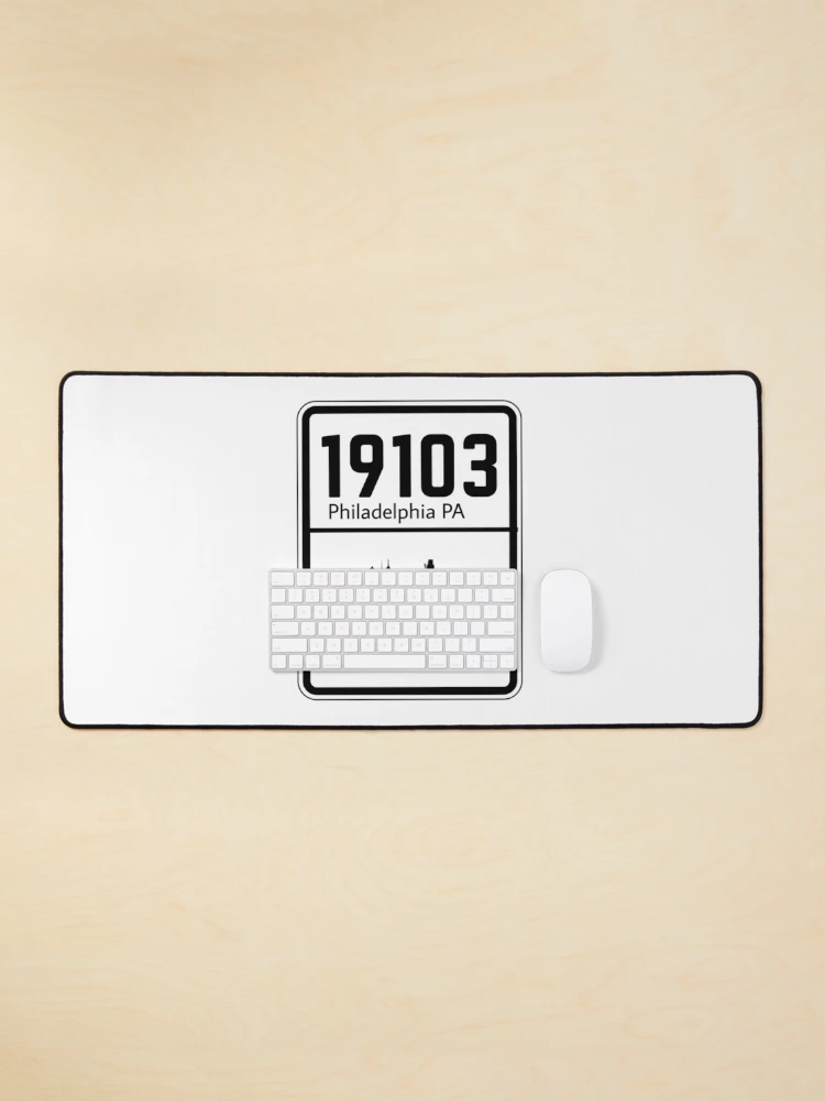 Thumbnail 1 of 5, Mouse Pad, Philadelphia Zip Code 19103 designed and sold by Rajadrone.