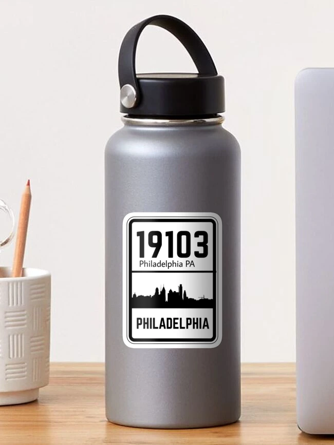 Thumbnail 1 of 3, Sticker, Philadelphia Zip Code 19103 designed and sold by Rajadrone.