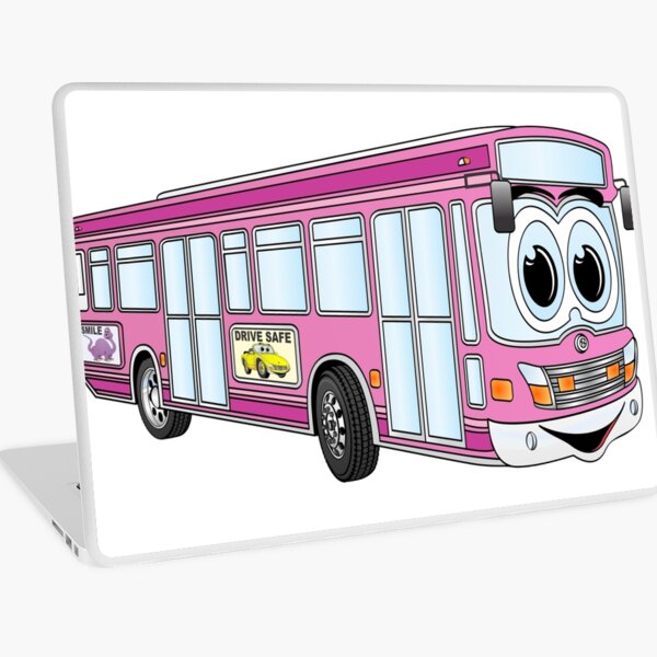 bus de ville de dessin animé