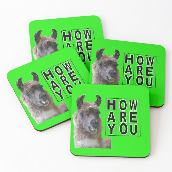 Item preview, Hay How Are You Llama with Black Letters designed and sold by AliCatOriginals.