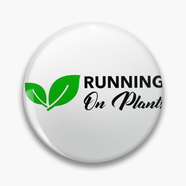 Item preview, Running on plants plant-based design designed and sold by lach3.