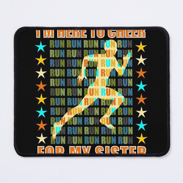 Item preview, I Am Here To Cheer For My Sister - Runner Support designed and sold by artfulnotebook.
