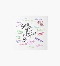 See You Next Summer Art Board