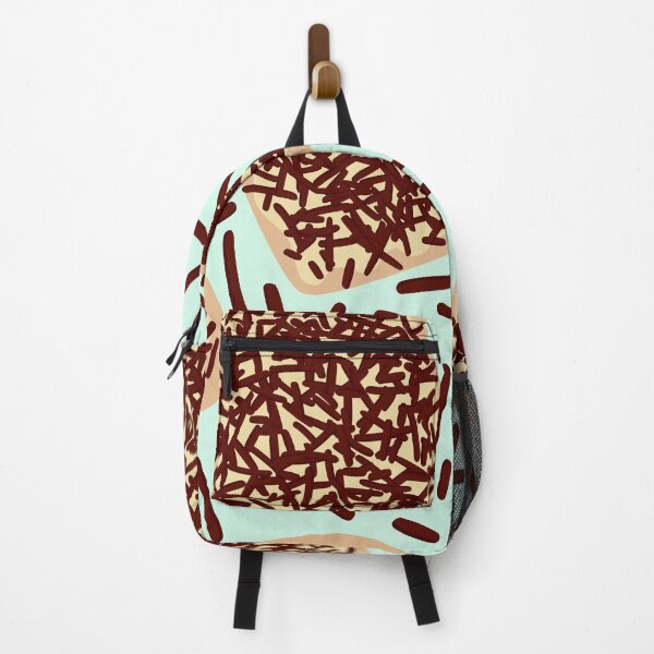 Item preview, Chocolate Sprinkles Hagelslag On Toast Pattern Light Turquoise designed and sold by cashewdays.