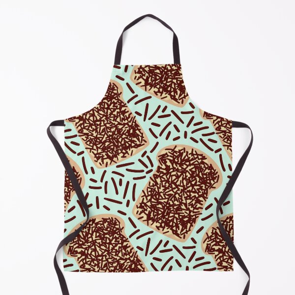 Item preview, Chocolate Sprinkles Hagelslag On Toast Pattern Light Turquoise designed and sold by cashewdays.