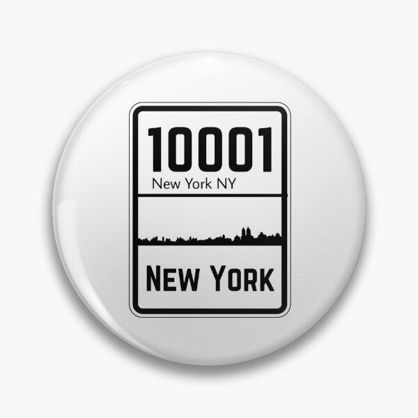 Aperçu de l'œuvre Code postal de New York NY 10001 créée et vendue par Rajadrone.