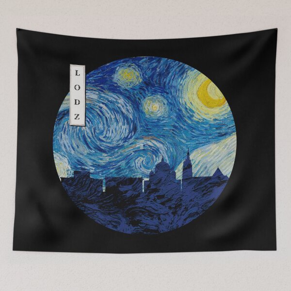 Item preview, Lodz Starry Night Van Gogh Circle designed and sold by DFerraz.