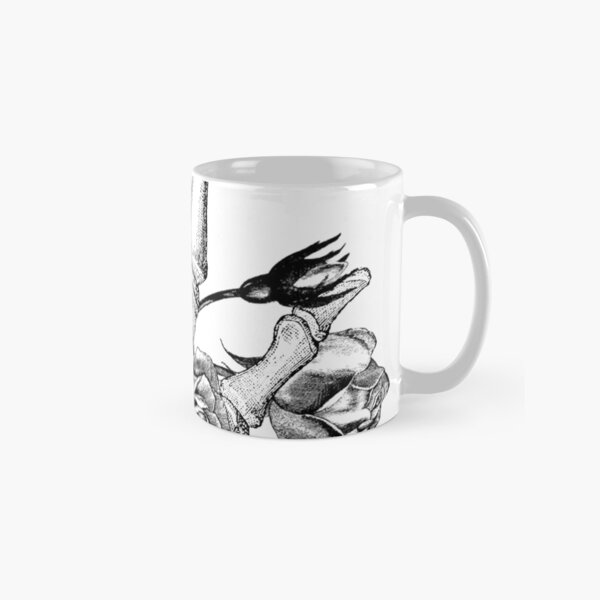 Floral Skeleton Hand Classic Mug