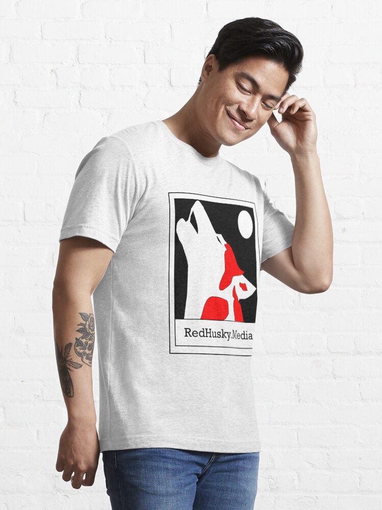 Alternate view of Red Husky Media Logo Essential T-Shirt