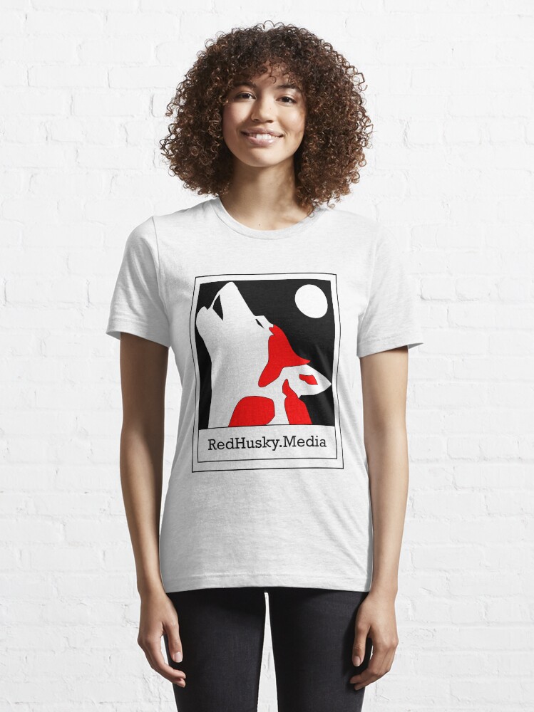 Alternate view of Red Husky Media Logo Essential T-Shirt