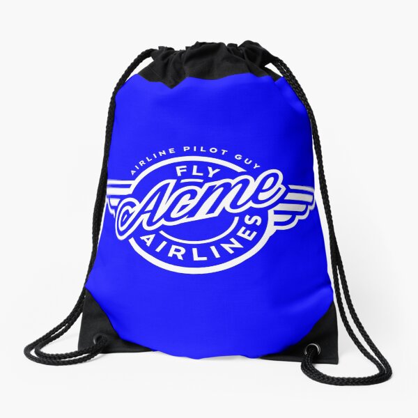Airline Pilot Guy Show Drawstring Bag