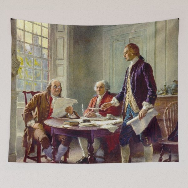 Item preview, Jean-Leon Gerome Ferris's Writing the Declaration of Independence in 1776 designed and sold by mosfunky.
