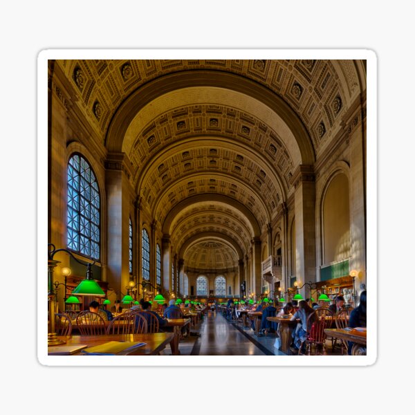 Boston Public Library Sticker