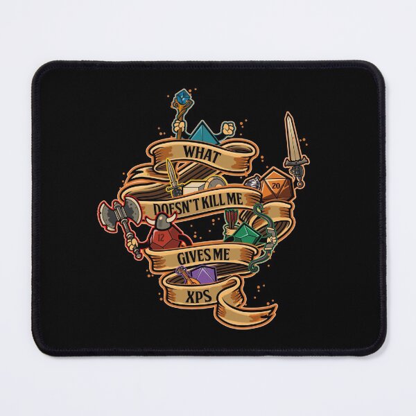 Item preview, What does not kill me gives me XPs. Dnd Roleplaying fan. Dungeon Dragons. designed and sold by SuperSpaceThugs.