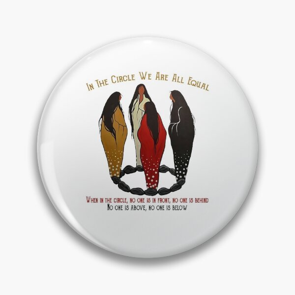 Item preview, In the circle we are all equal when in the circle, no one is in front, no one is behind no one is above, no one is below Native Pride designed and sold by elviraeldcraw.
