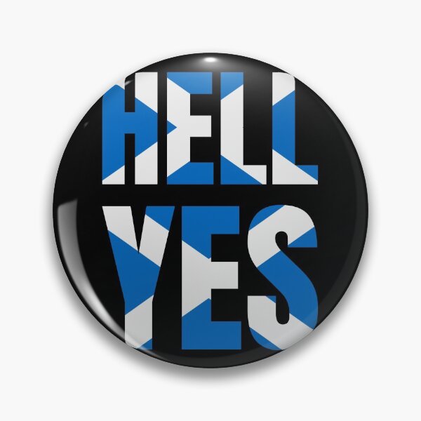 Item preview, Hell Yes - Saltire - Scottish Flag Blue - Independence designed and sold by Indy2tees.