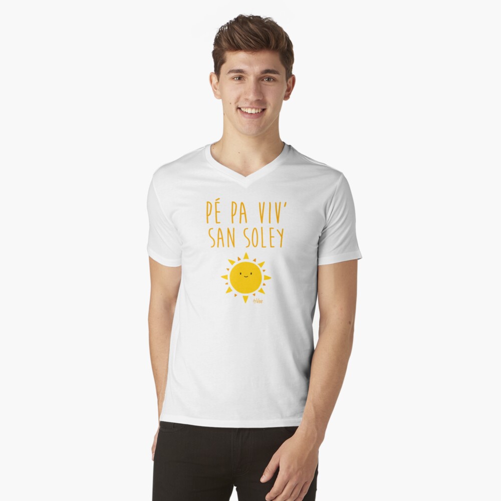 Aperçu de l'œuvre T-shirt col V créée et vendue par vee-madinina.