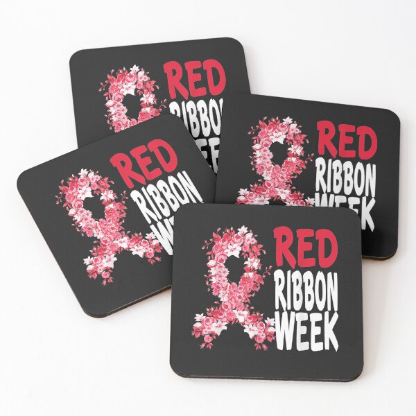 Item preview, We Wear Red For Red Ribbon Week Awareness Rainbow T-Shirt designed and sold by Bobby-Bancel.