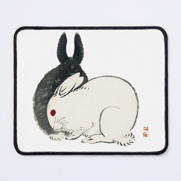 Item preview, Rabbits by Kono Bairei, Japanese art from the Ukiyo-e school designed and sold by philipinct.