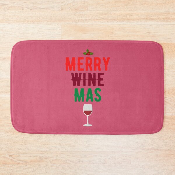 Item preview, Merry WineMas Wine Drinker Christmas Humor designed and sold by EllConApparel.