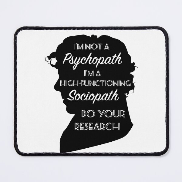 Item preview, BBC Sherlock - Sociopath Quote designed and sold by OutlineArt.