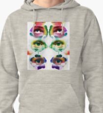 Watercolour eyes Pullover Hoodie