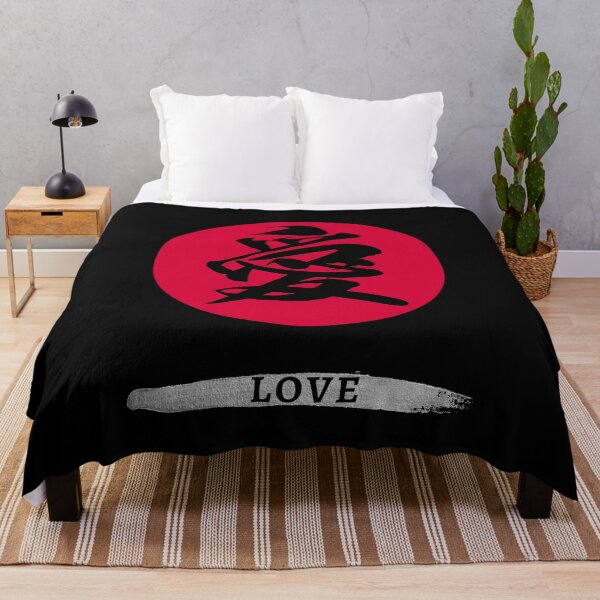 Item preview, Japanese Calligraphy of Kanji Symbol Love with English designed and sold by AuthenticJPN.