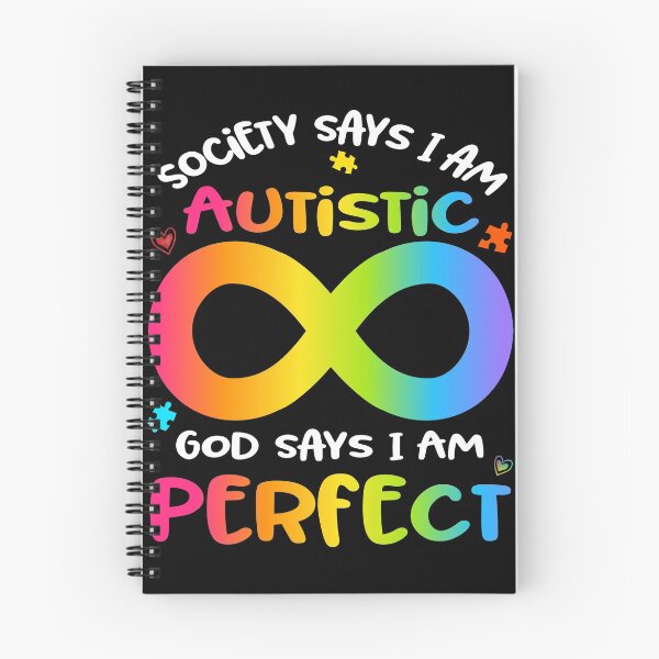 Item preview, Society Says I Am Autistic God Says I Am Perfect, Autism Infinity Symbol, Autism Month, Support Autism Gifts designed and sold by StepnitzStore.